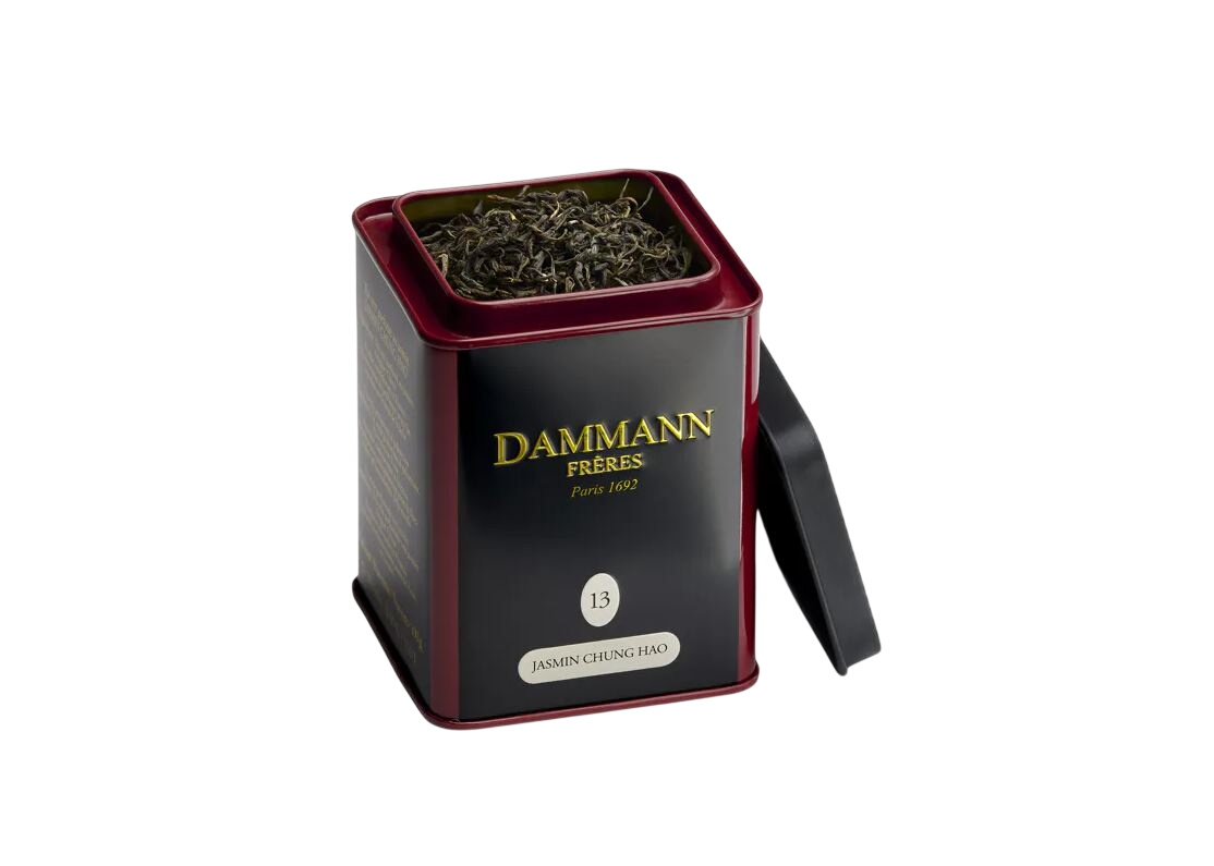 421950 Dammann Frères Grüner Tee (aromatisiert) - Jasmin (100 Gramm Dose, loser Tee) - Slika 1