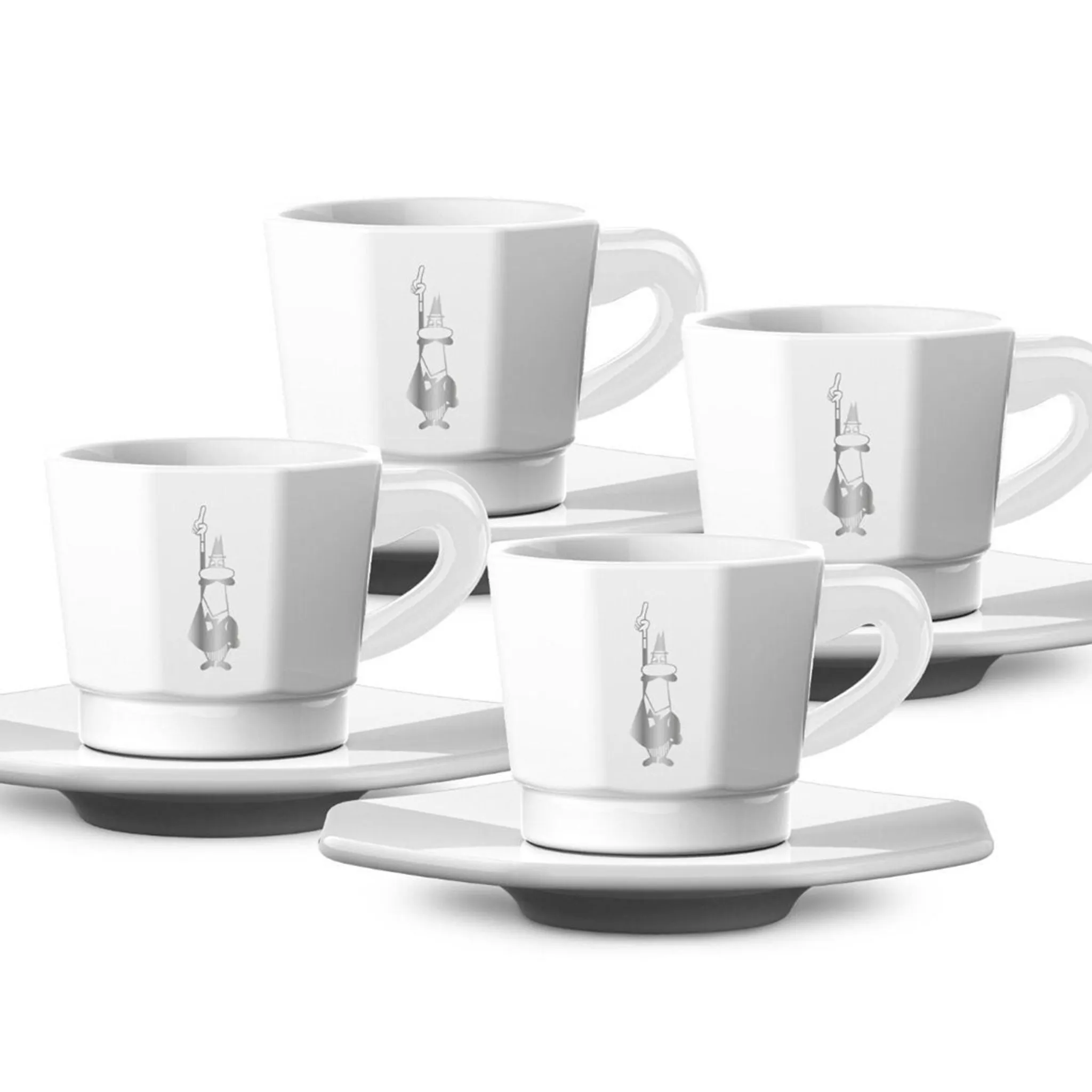 8cfe3bfa65d7676f0ccc81db58f89bc2 Bialetti Set 4Tazzine Perfetto Moka White - Slika 1