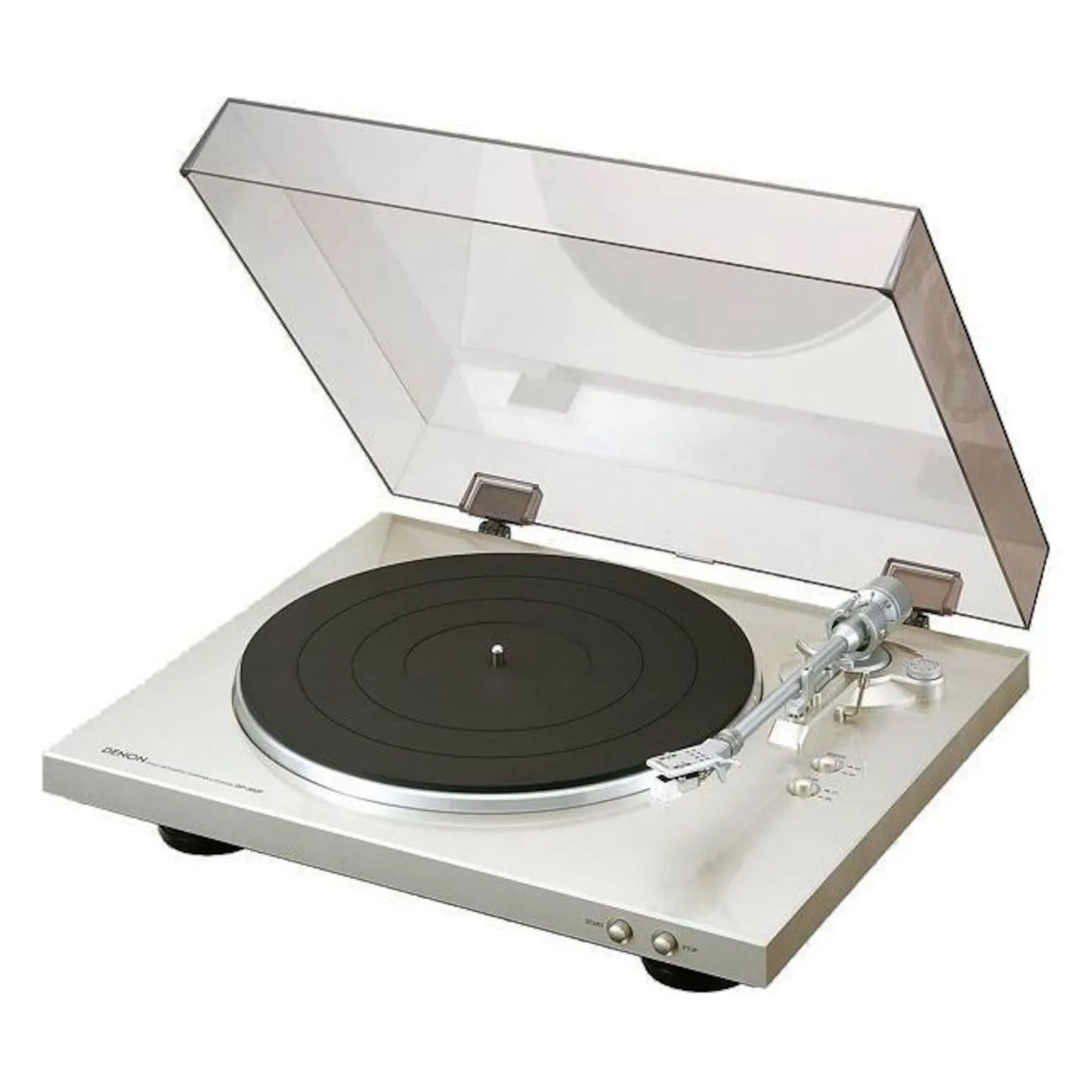 120104222149900600240213Z Denon DP-300F Vollautomatischer Plattenspieler, premium silber - Slika 1