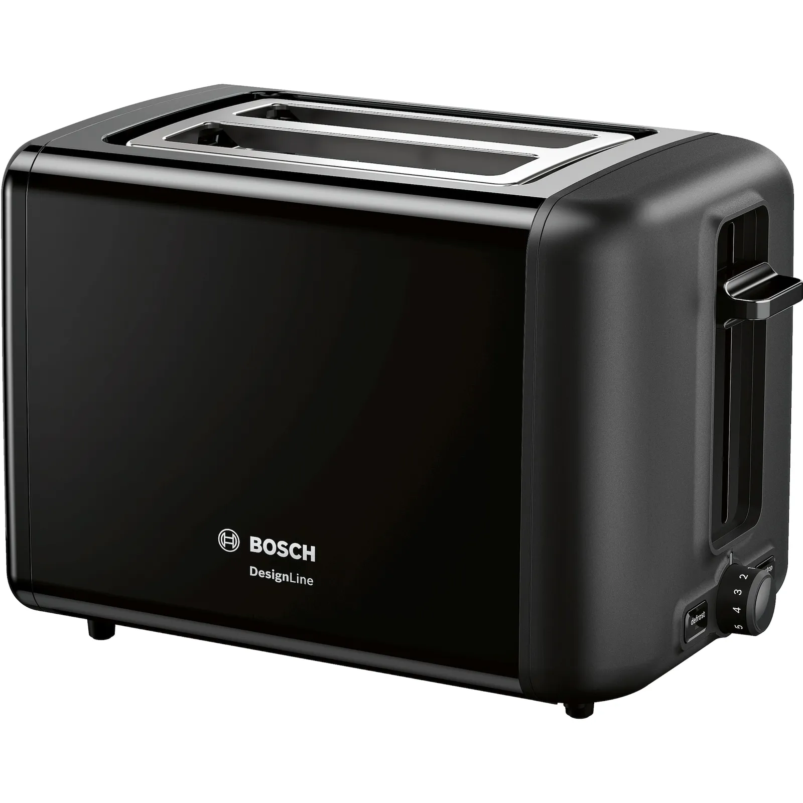 190823163714800701900002A Bosch TAT3P423DE Kompakt Toaster, DesignLine, Edelstahl schwarz - Slika 1