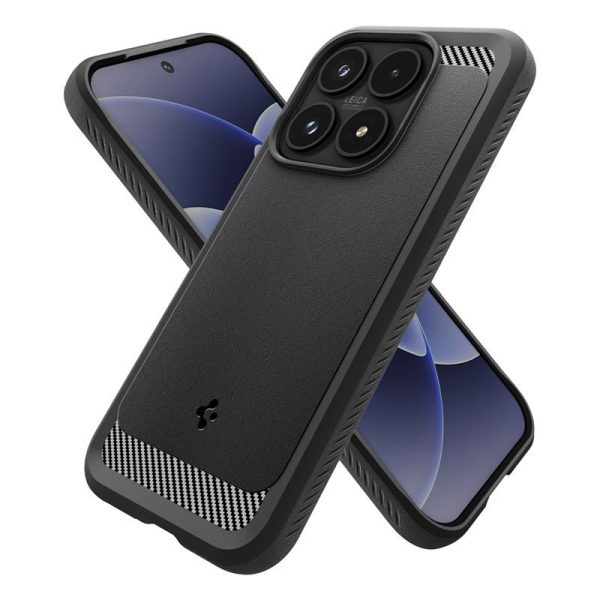 Spigen Rugged Armor, matte black - Xiaomi 17