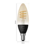 Philips Hue White Ambiance Filament E14 Doppelpack 350l 4,6W - Slika 4