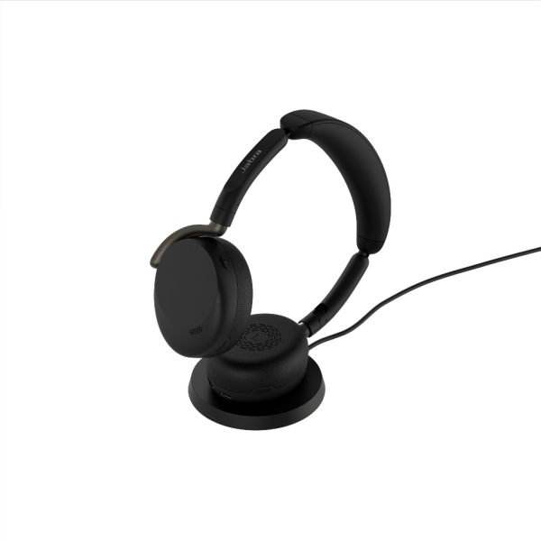 Jabra Evolve3 65 Flex UC black mit Link 390a u. Wireless Charging Pad