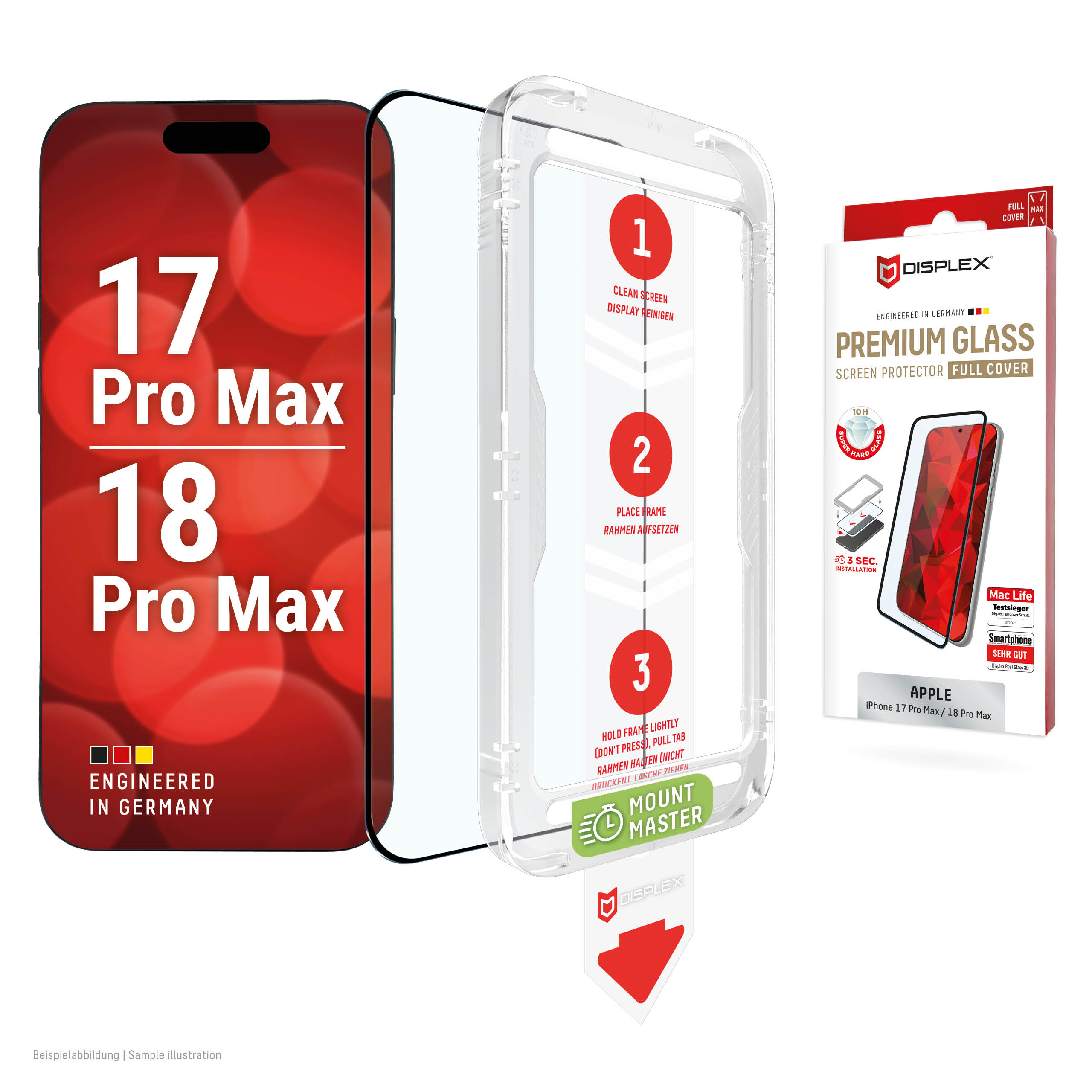 423371 DISPLEX Premium Glas (Full Cover) für Apple iPhone 18 Pro Max/17 Pro Max - Slika 1