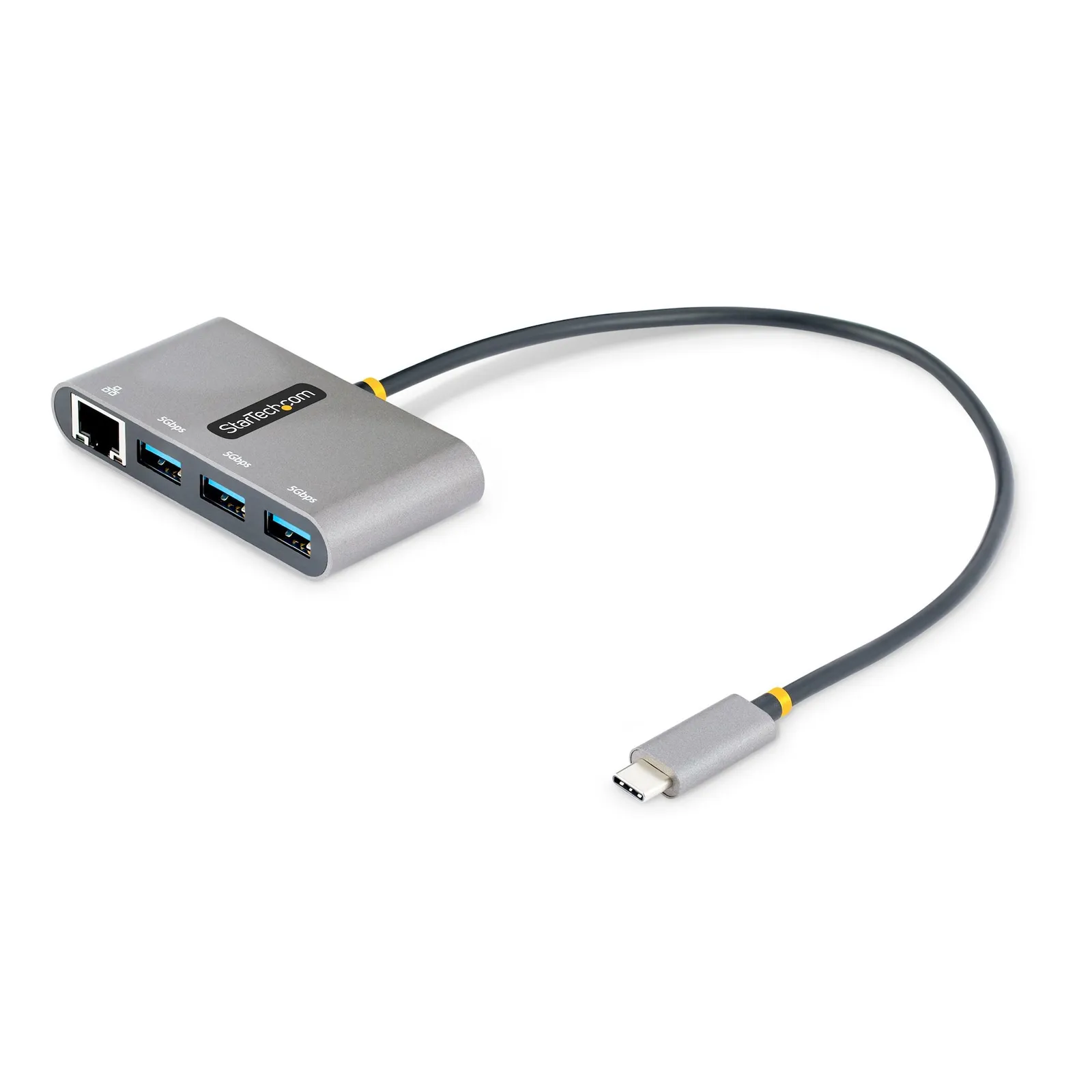 66665442 StarTech.com 3-Port USB-C Hub 3x USB-A USB 3.0 5 Gbit/s, Gigabit Ethernet - Slika 1