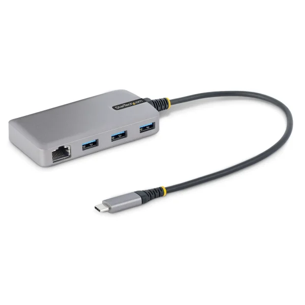 StarTech.com 3-Port USB C Hub 3x USB-A 3.0 5Gbit/s, Gigabit Ethernet
