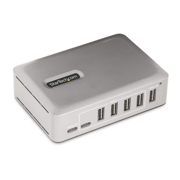 StarTech.com 7-Port USB-C Hub 5x USB-A, 2x USB-C, USB 3.1 / 3.2 Gen 2, mit 65 W Netzteil