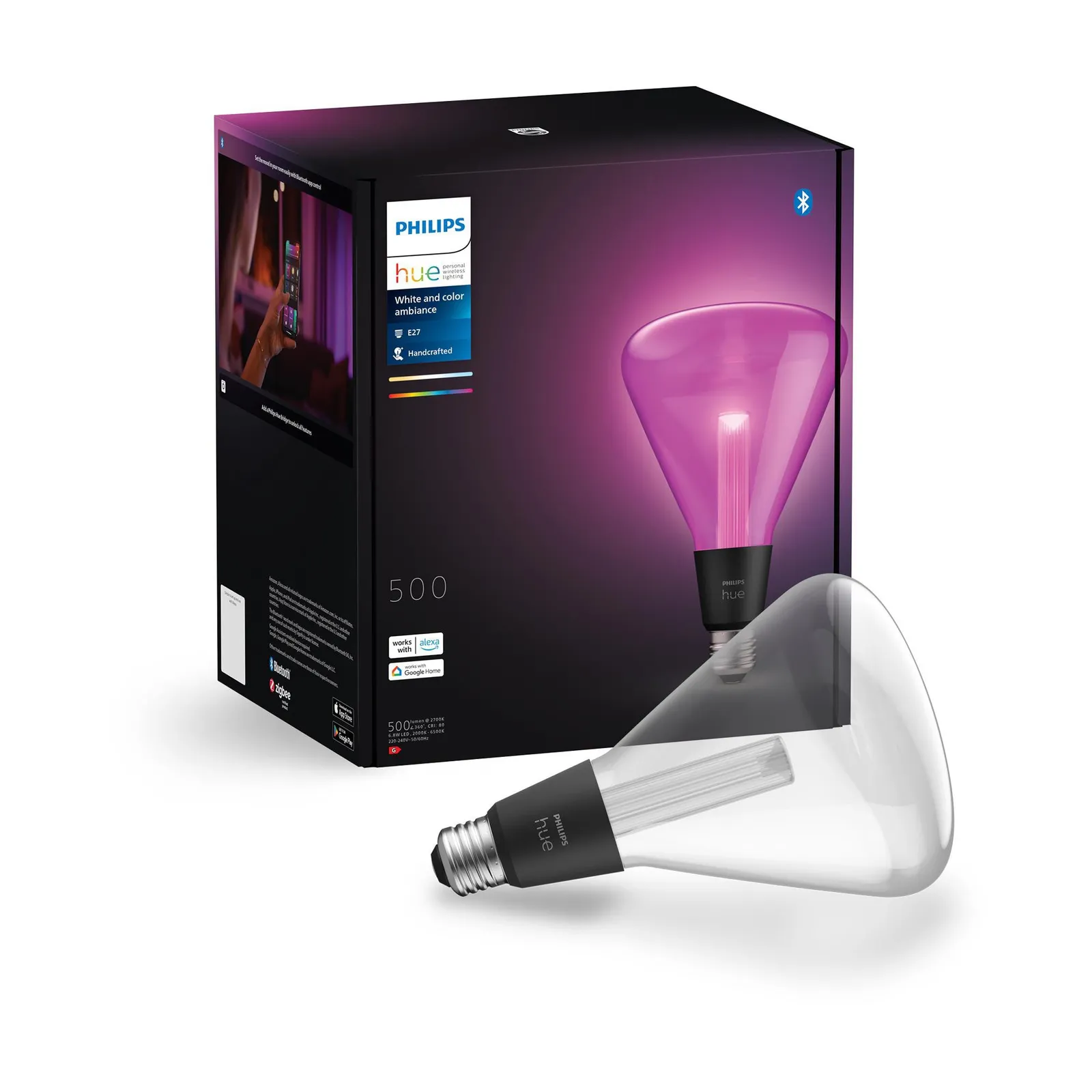 PI_302341095 Philips Hue White & Col. Amb. Lightguide Triangle E27 500lm - Slika 1
