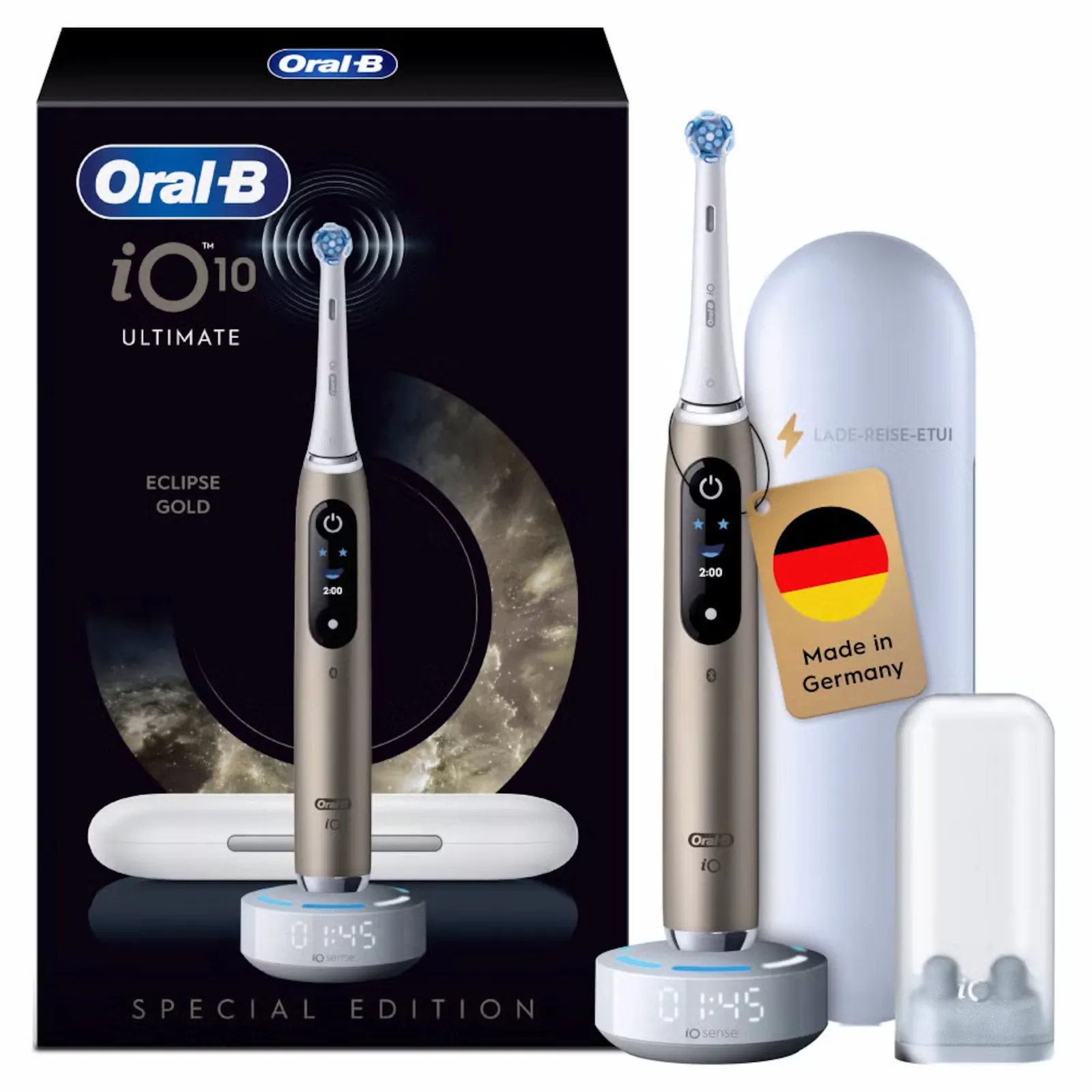 PI_756129938 Oral-B iO Series 10 Eclipse Gold Special Edition Elektrische Zahnbürste - Slika 1