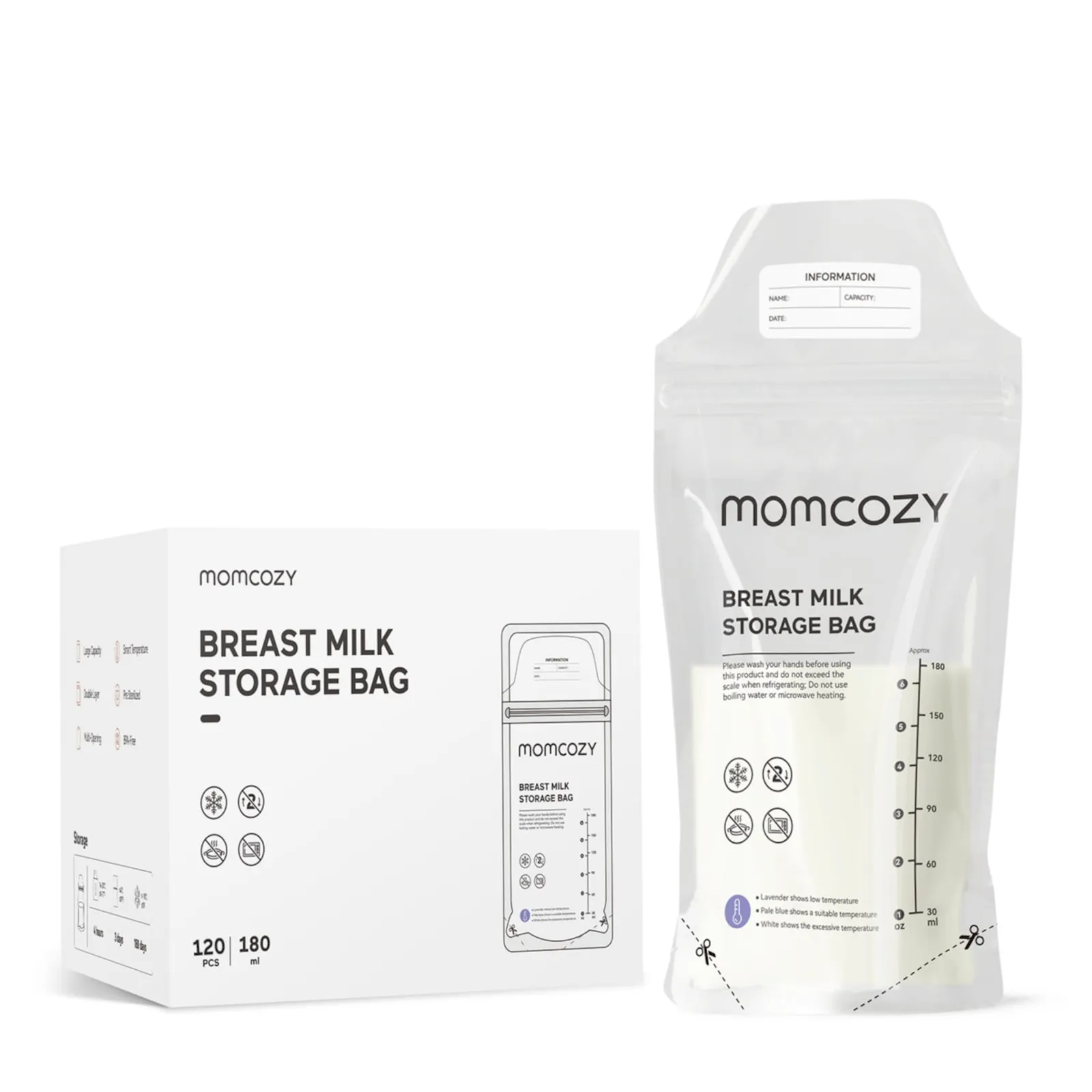 PI_761344354 Momcozy 120 Einweg-Milchaufbewahrungsbeutel - Slika 1