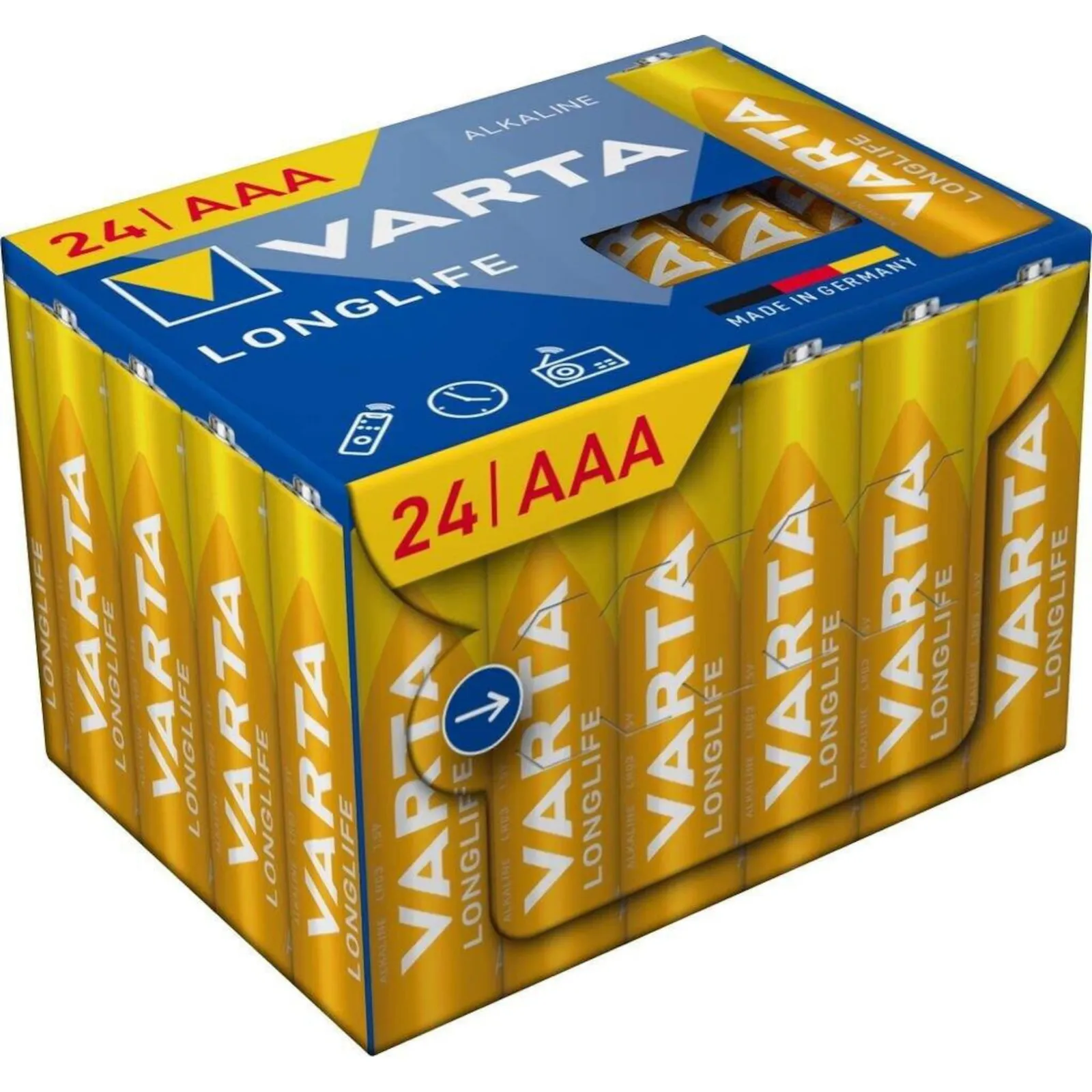 PI_771046371 VARTA Longlife Einwegbatterie AAA Alkalisch 1,5 V 24er-Pack - Slika 1