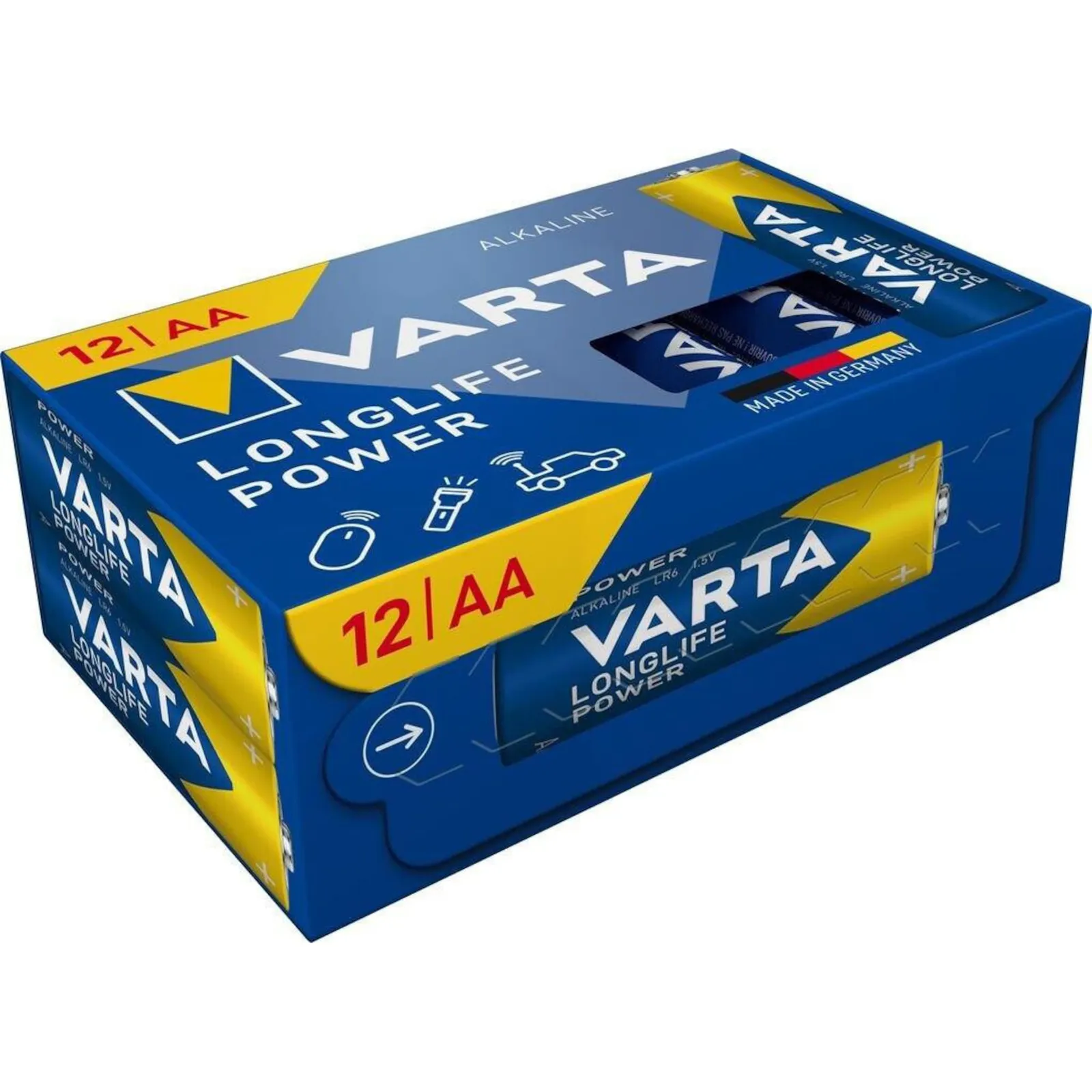 PI_771046792 VARTA Longlife Einwegbatterie AA Alkalisch 1,5 V 12er-Pack - Slika 1