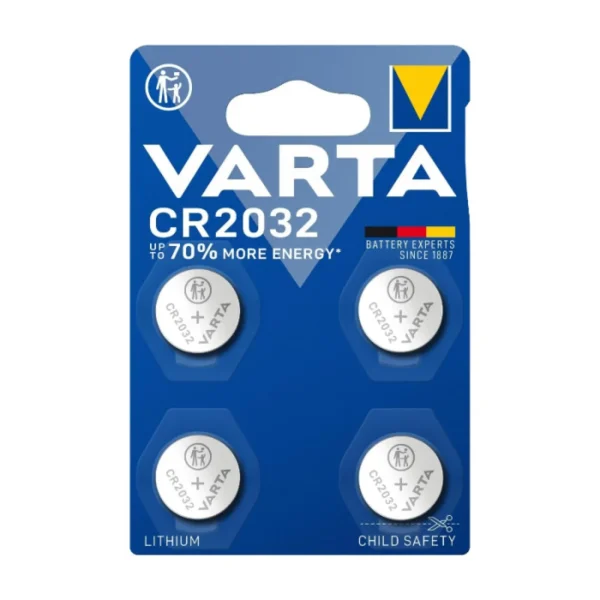 VARTA 06032 Einwegbatterie CR2032, Lithium 3 V 4er-Pack
