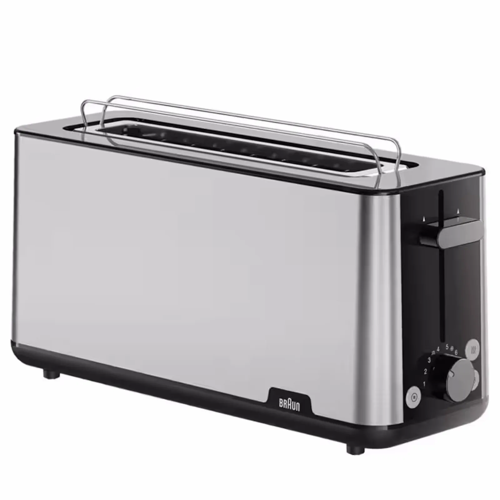 PI_772056449 Braun HT1610 PurShine Langschlitz-Toaster schwarz - Slika 1