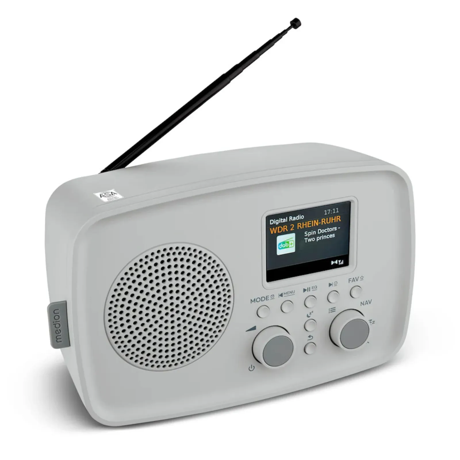 PI_772293418 Medion LIFE DAB+ Radio DRE-1 grau - Slika 1