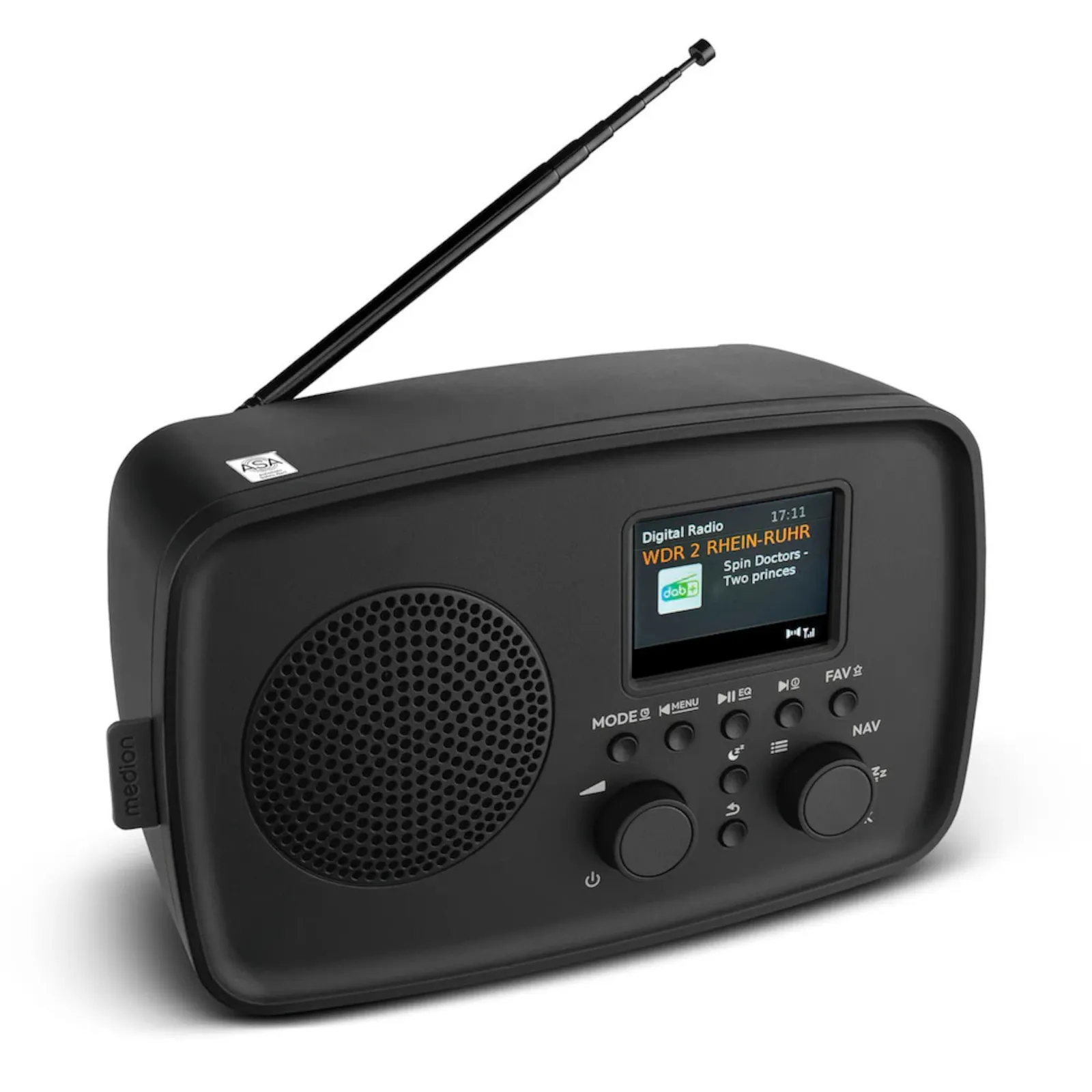 PI_772293897 Medion LIFE DAB+ Radio DRE-1 schwarz - Slika 1