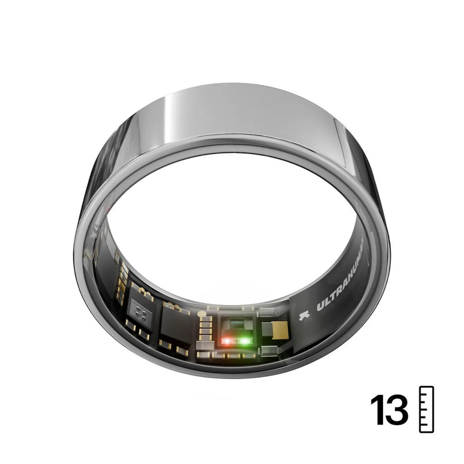 PI_773214654 Ultrahuman AIR Smart Ring Space Silver Größe 13 - Slika 1