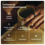 Ultrahuman AIR Smart Ring Aster Black Größe 11 - Slika 3