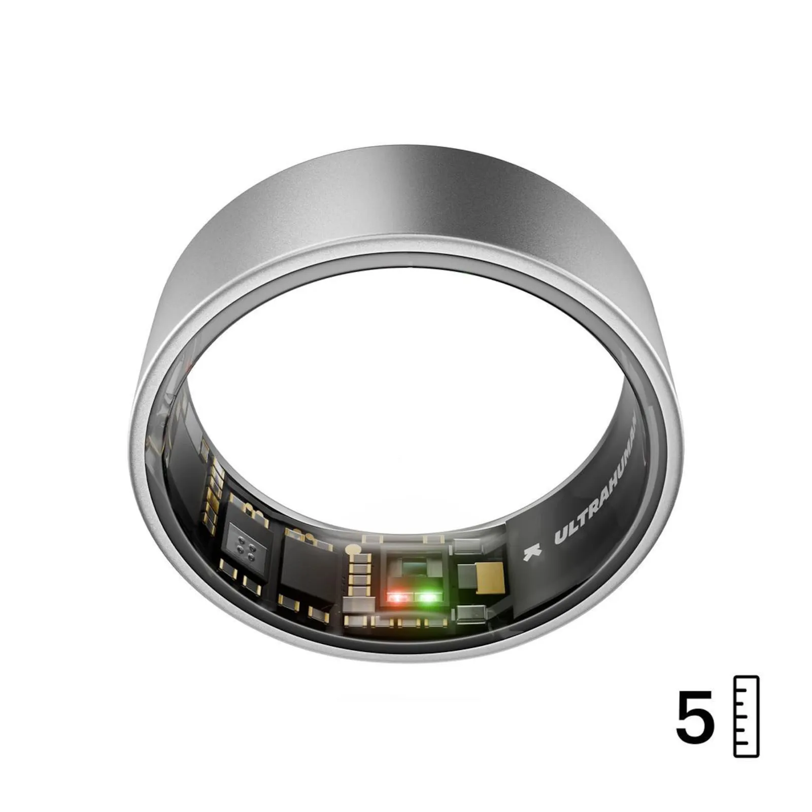 PI_773456282 Ultrahuman AIR Smart Ring Raw Titanium Größe 5 - Slika 1