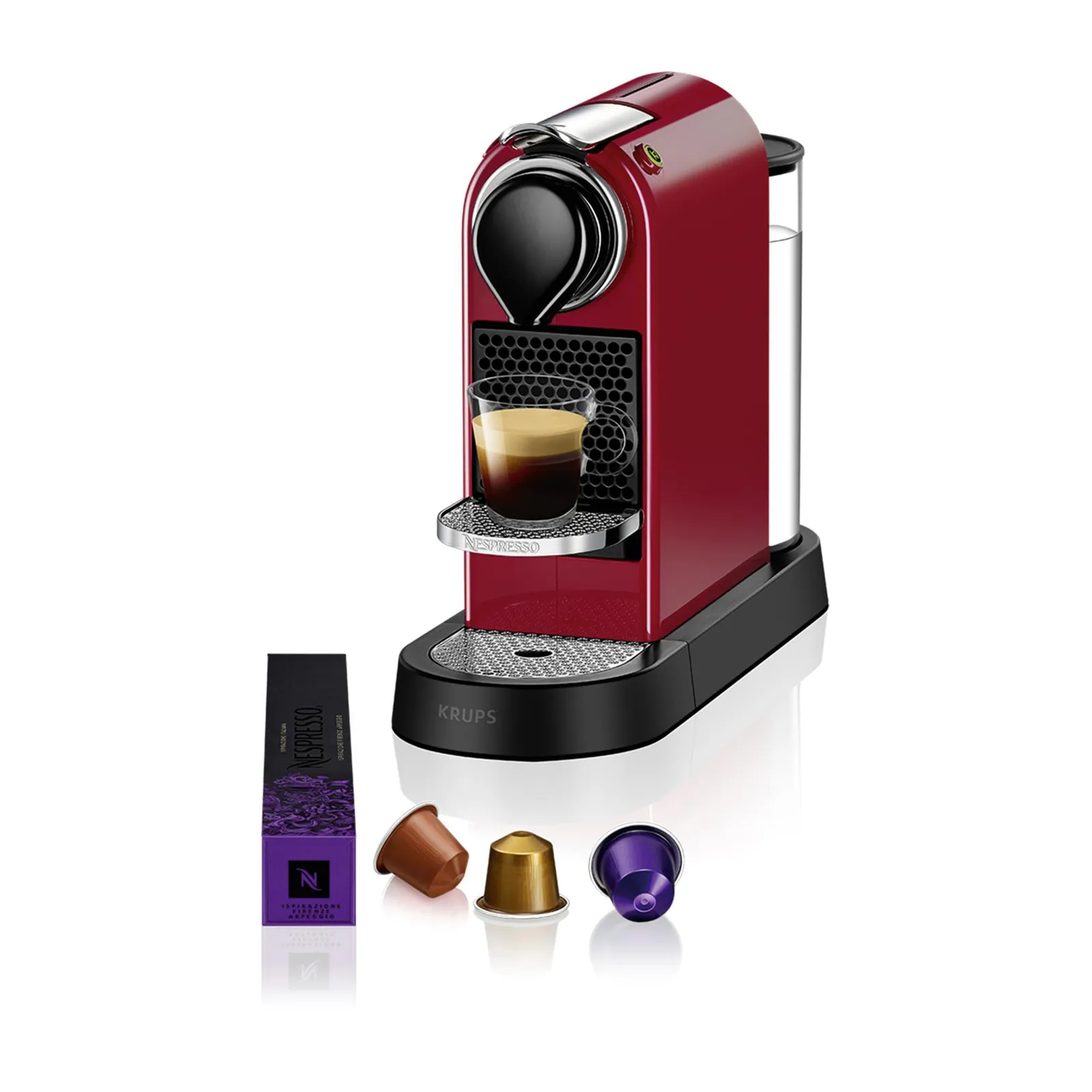 PI_773698825 Kaffeemaschine Nespresso CitiZ von Krups XN7415 Kirschrot - Slika 1