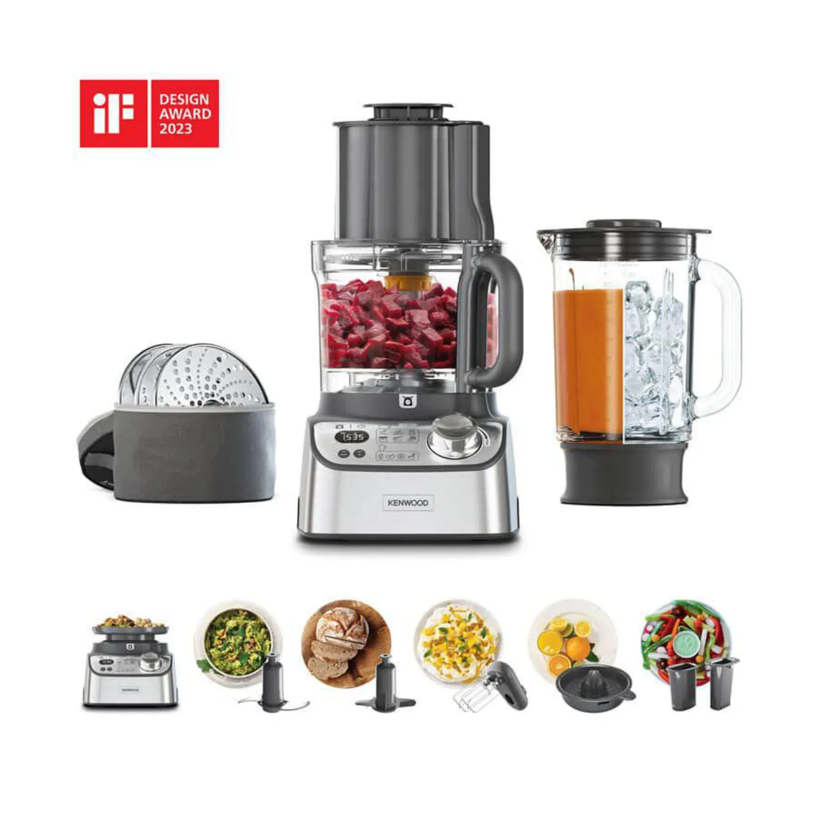 PI_774915266 Kenwood MultiPro XL Weigh+ FDM72.990SS Küchenmaschine Silber - Slika 1