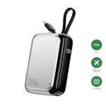 4smarts Powerbank Pocket mit USB-C Kabel 10000mAh - silber - Slika 4