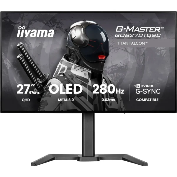 iiyama G-Master GOB2701QSC-B1 26.5" QHD wOLED Gaming Monitor 280 Hz DP/HDMI/USB-C PD65W