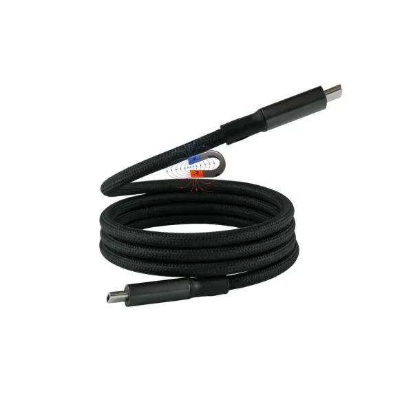 Good Connections USB 4.0 Magnetisches Spiralkabel (240W) USB-C St./ USB-C St. 1,5m