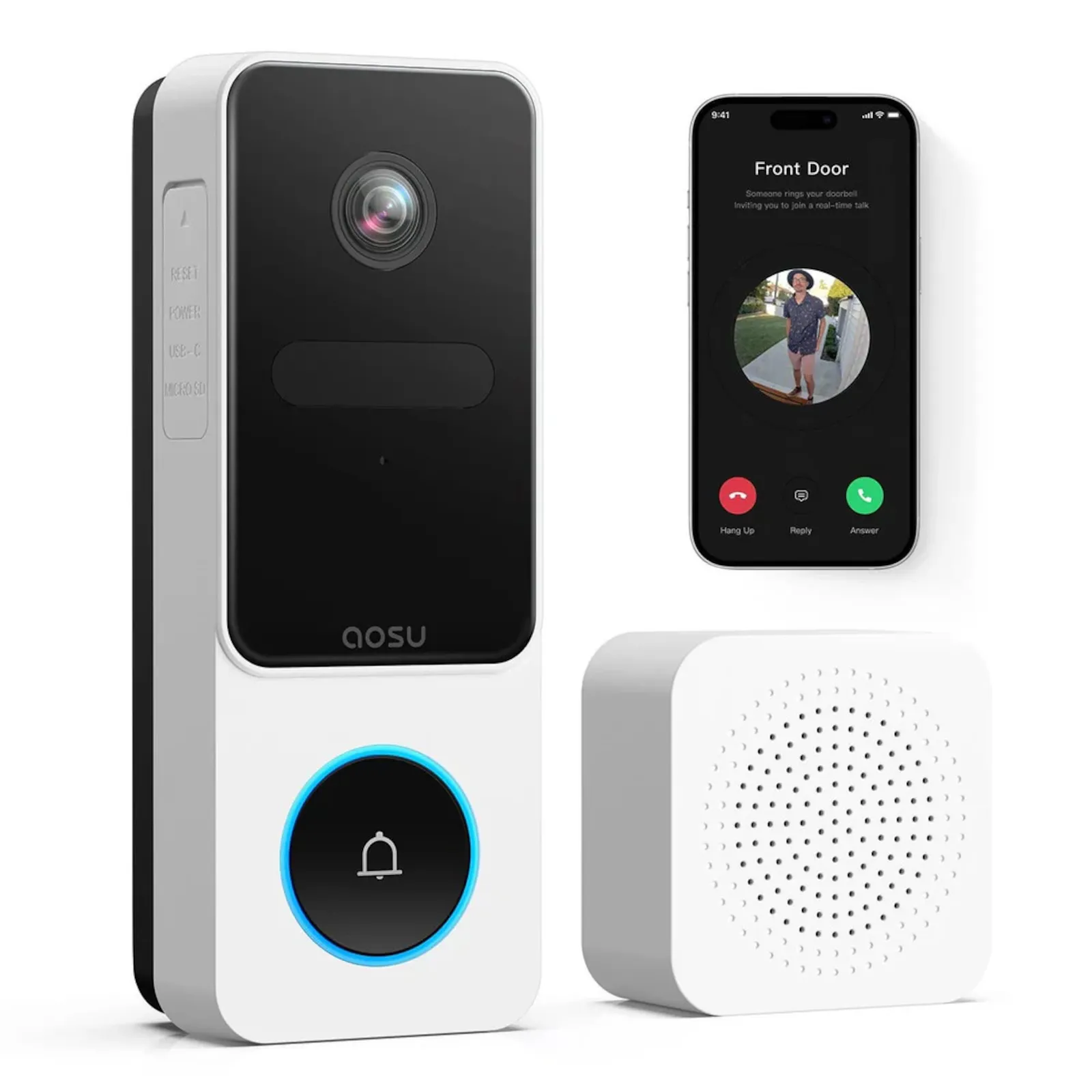 PI_784905532 AOSU Smart Security Video Doorbell SE - Slika 1