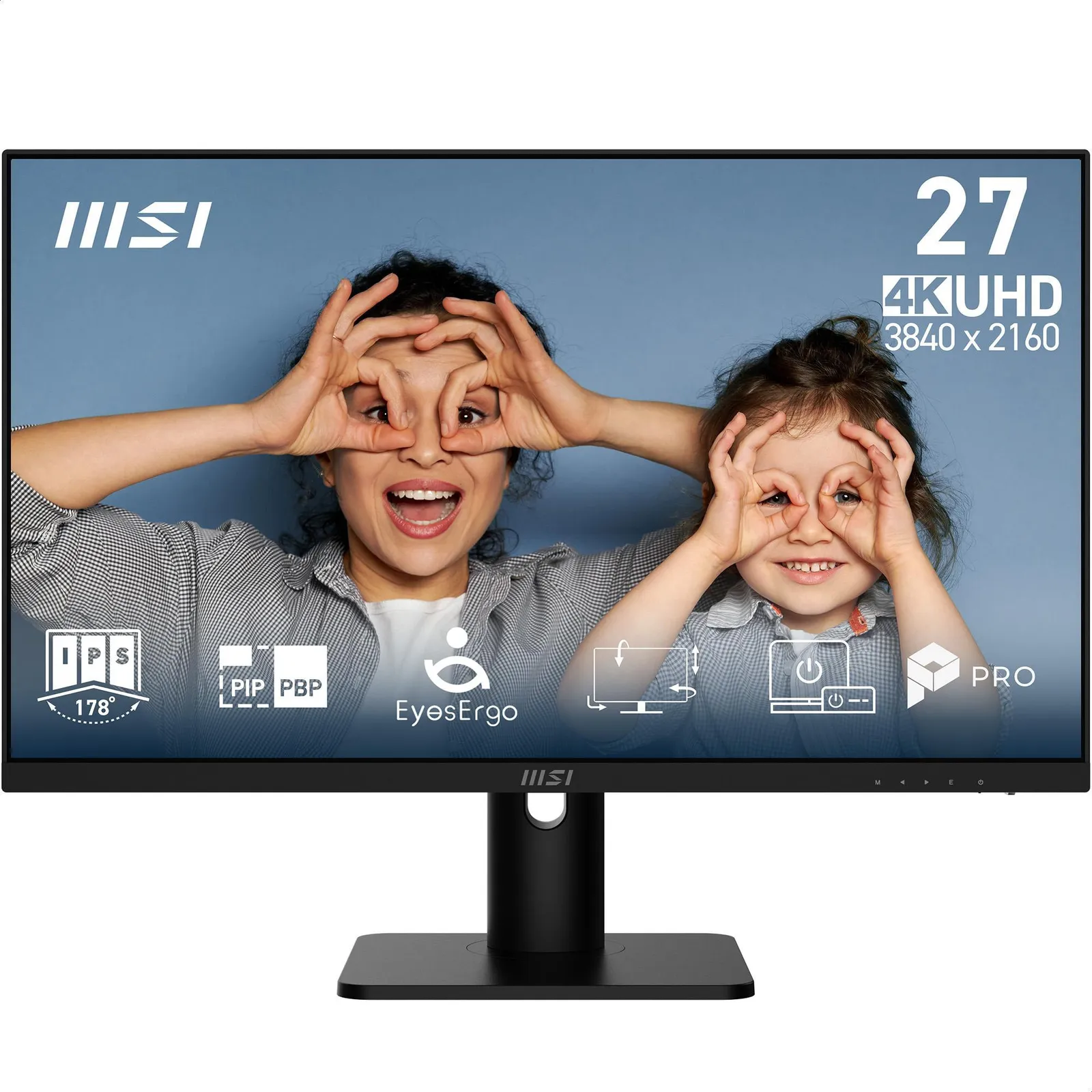 PI_785613506 MSI PRO MP273UPDE E6 27 Zoll 4K UHD IPS Office Monitor 60Hz 16:9 DP/HDMI - Slika 1