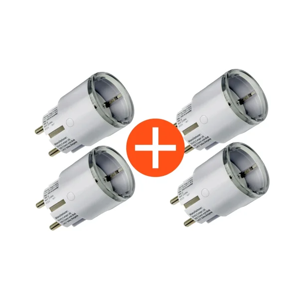 Shelly Plug S Gen3 Spaarbundle 4x Smarter Zwischenstecker 12A Messfunktion WLAN Matter BT weiß