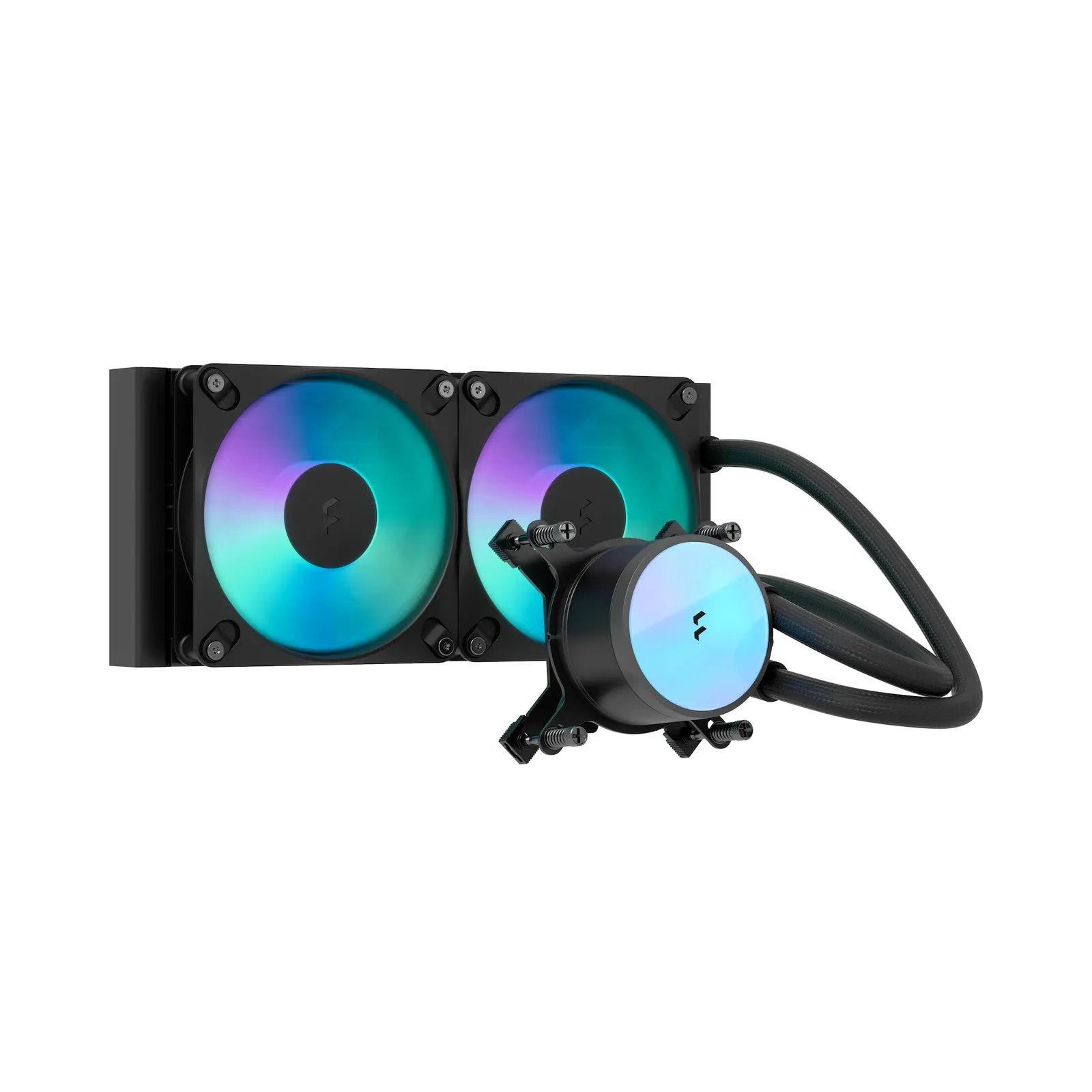 PI_787756157 Fractal Design Radius 240 RGB CPU Komplett-Wasserkühlung Schwarz - Slika 1