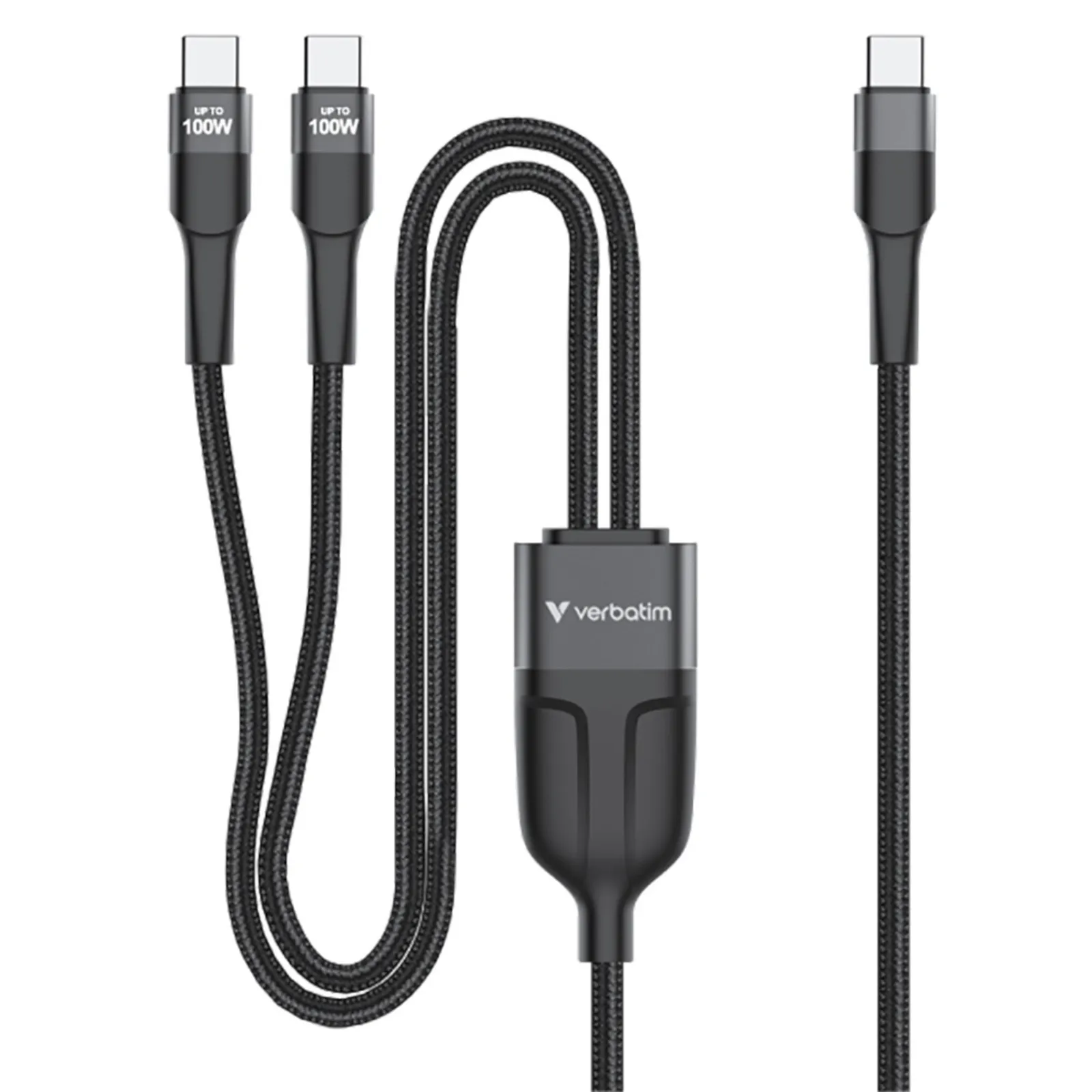 160361072 Verbatim 30279 Sync & Charge Kabel USB-C auf USB-C 100W 120cm schwarz - Slika 1