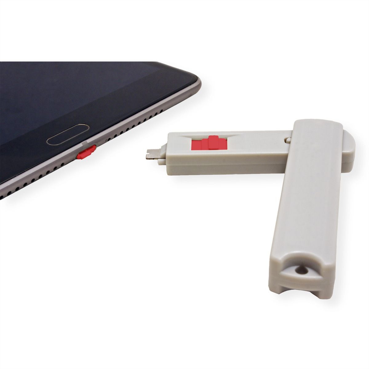 205178-57_03-ROLINE-USB-C-Port-Lock-Blocker-10x-USB-for-11-02-8333 Roline USB TIP C port blokator, 1×blokator/1×ključ - Slika 1