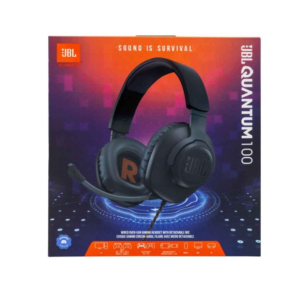 JBL Quantum 100 Over-Ear Gaming Headset Schwarz