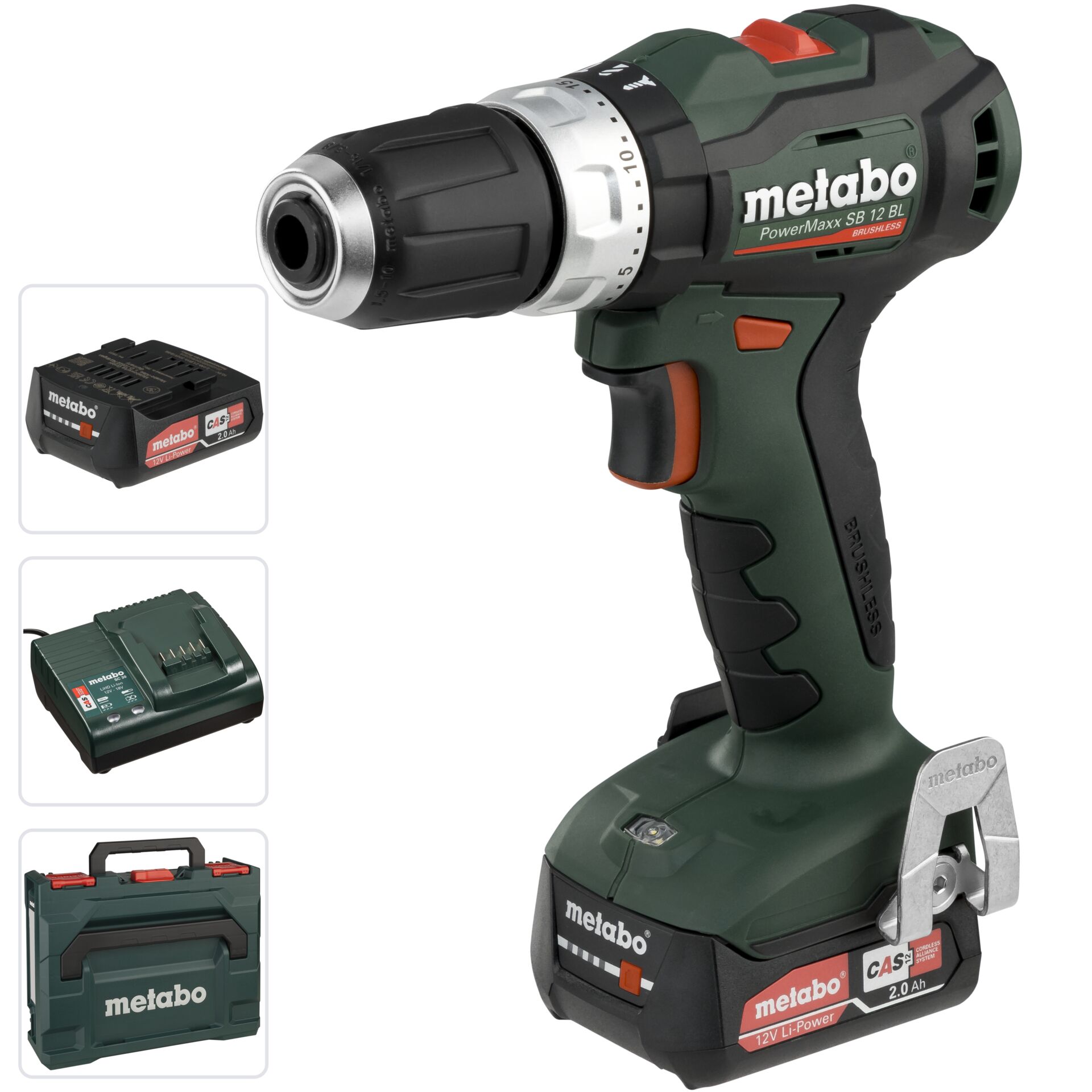 814613_00_1920x1920 Metabo PowerMaxx BS 12 BL 2x 2,0Ah, akumulatorska bušilica - Slika 1