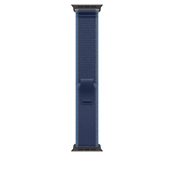 Apple 49 mm Trail Loop Blue/ Bright Blue - S/M - Titan Schwarz