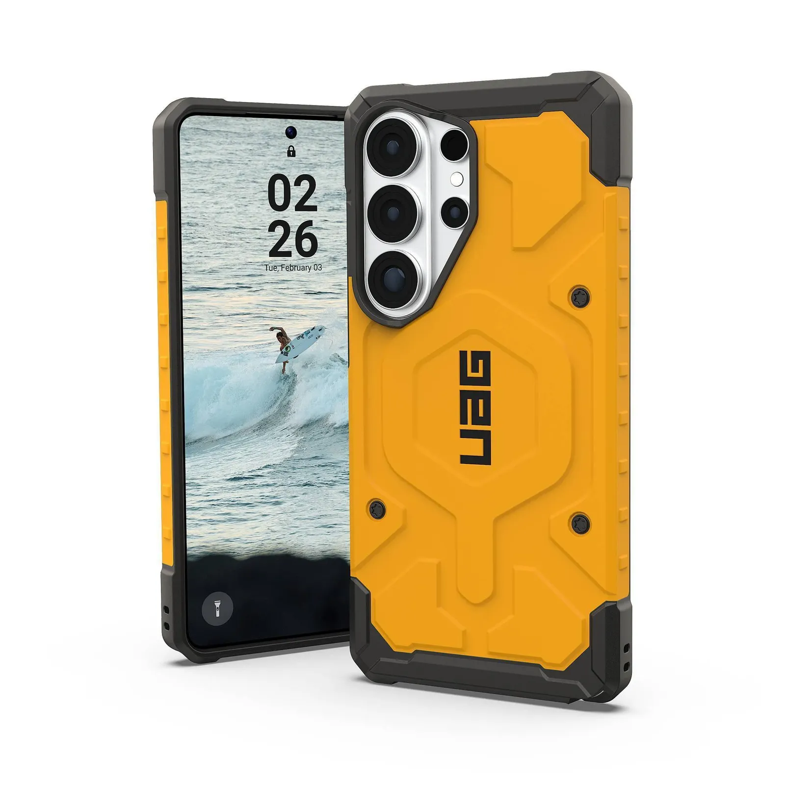 PI_773988224 UAG Urban Armor Gear Pathfinder Case mit Magnet-Modul für Samsung Galaxy S26 Ultra heritage gelb - Slika 1