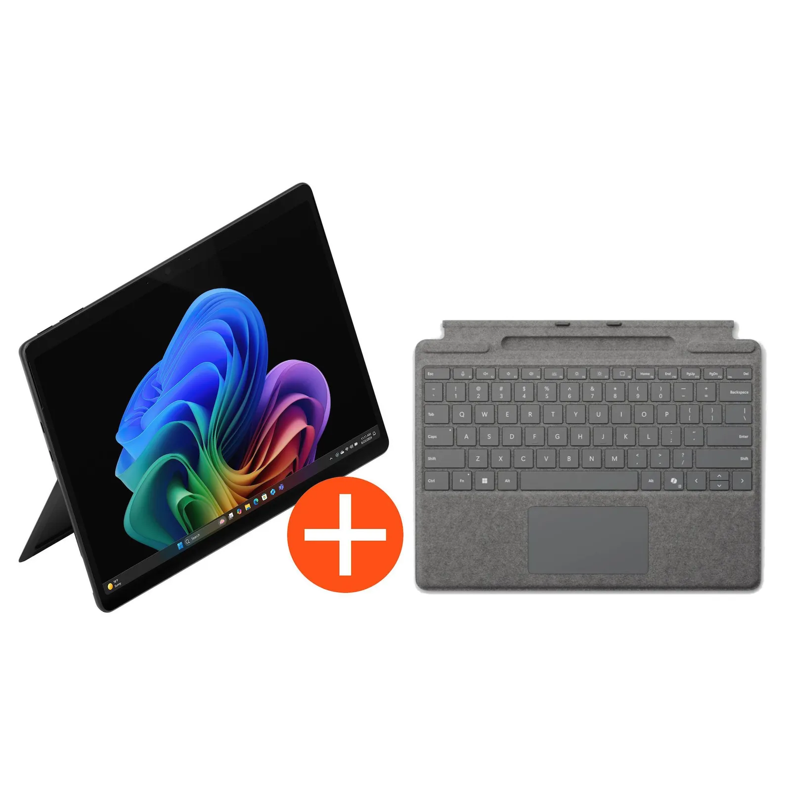PI_783168771 Microsoft Surface Pro 13" (12. Edition) Touch Black Snapdragon X2 Elite 16GB/1TB SSD Win11 EP2-65073 inkl. MS Pro Keyboard mit Stiftaufbewahrung platin - Slika 1