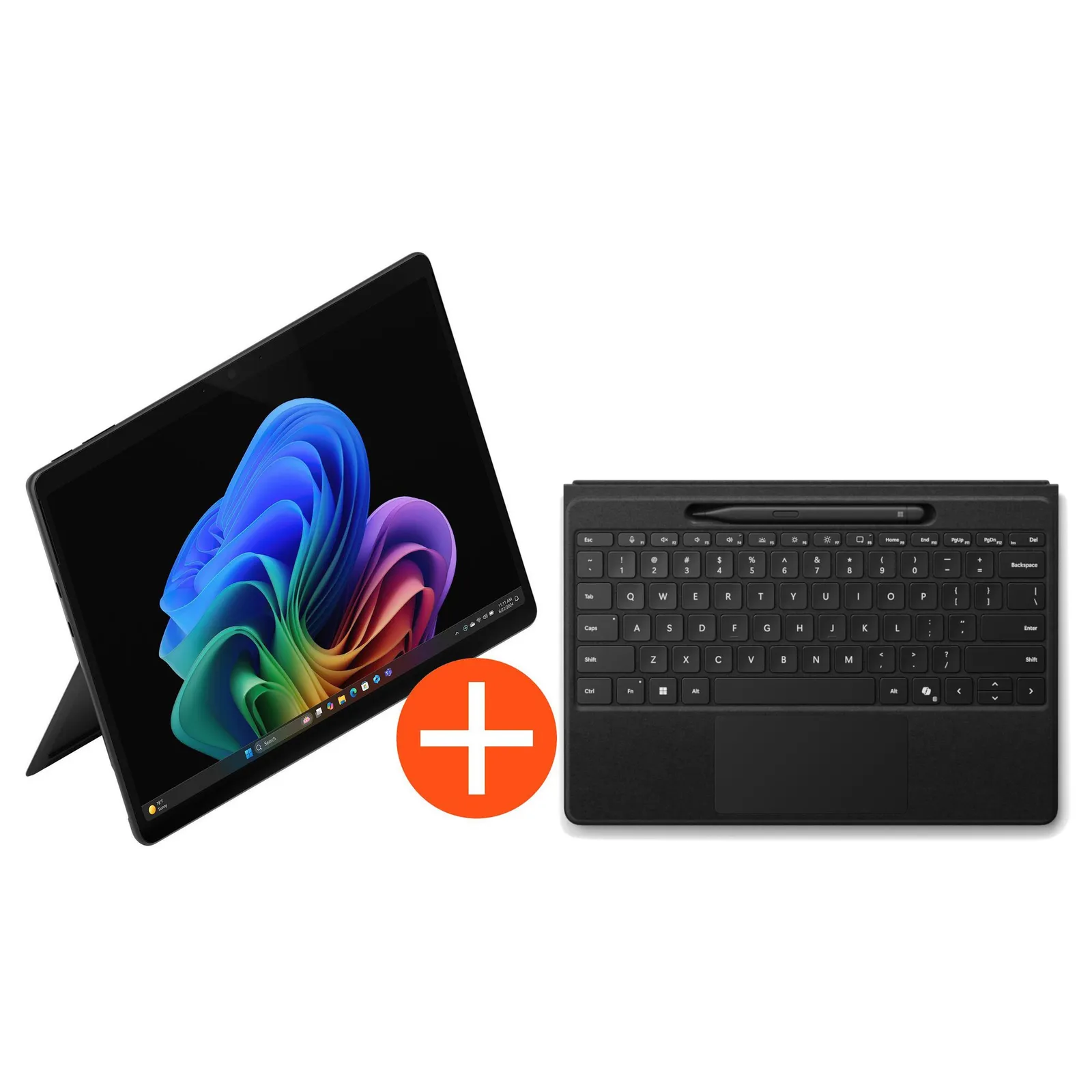 PI_783172068 Microsoft Surface Pro 13" (12. Edition) Touch Black Snapdragon X2 Elite 16GB/1TB SSD Win11 EP2-65073 inkl. MS Pro Flex Keyboard +Slim Pen schwarz - Slika 1