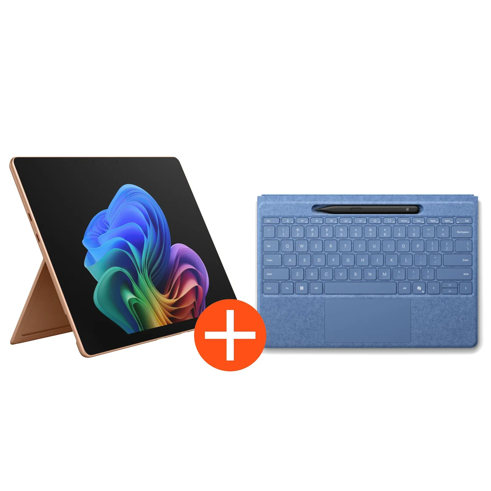 PI_783174953 Microsoft Surface Pro 13" (12. Edition) Touch Dune Snapdragon X2 Elite 16GB/512GB SSD Win11 EP2-65180 inkl. MS Pro Flex Keyboard +Slim Pen saphir - Slika 1