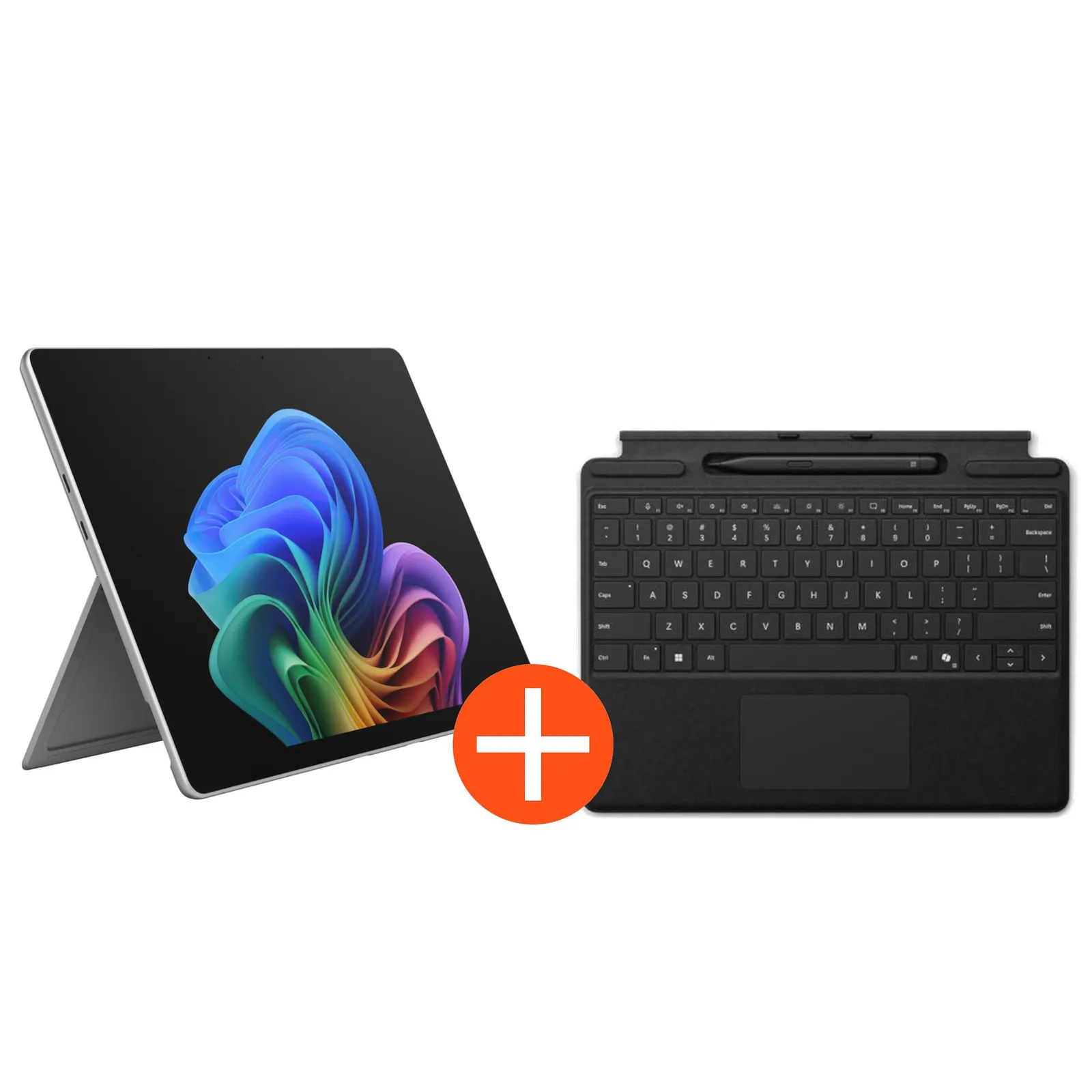 PI_783177434 Microsoft Surface Pro 13" (12. Edition) Touch Platin Snapdragon X2 Elite 16GB/1TB SSD Win11 EP2-65068 inkl. MS Pro Keyboard mit Slim Pen schwarz - Slika 1