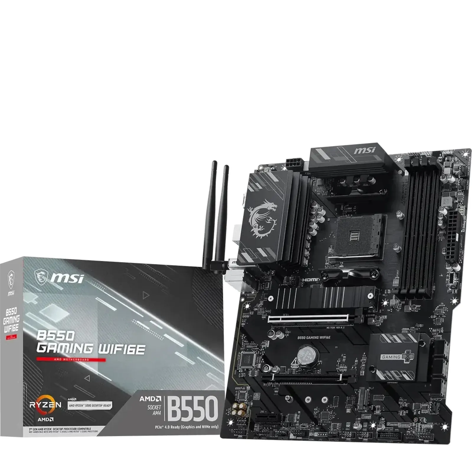 PI_786556572 MSI B550 Gaming WiFi6E Mainboard ATX AM4 M.2/HDMI/DP - Slika 1