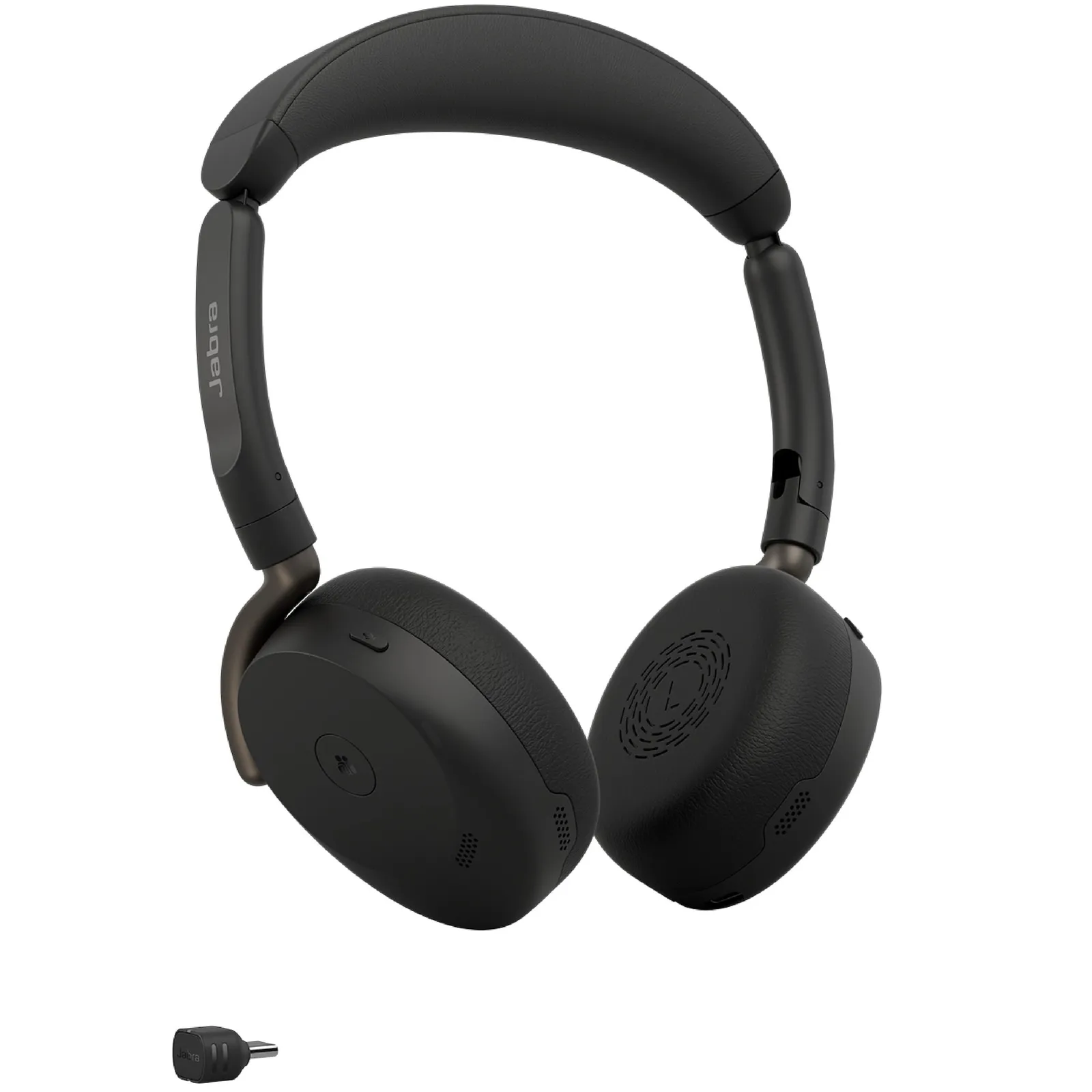 PI_786659852 Jabra Evolve3 65 Flex MS Schwarz Kabelloses Bluetooth-Headset, USB-C Dongle, ANC, faltbar, Microsoft Teams zertifiziert - Slika 1