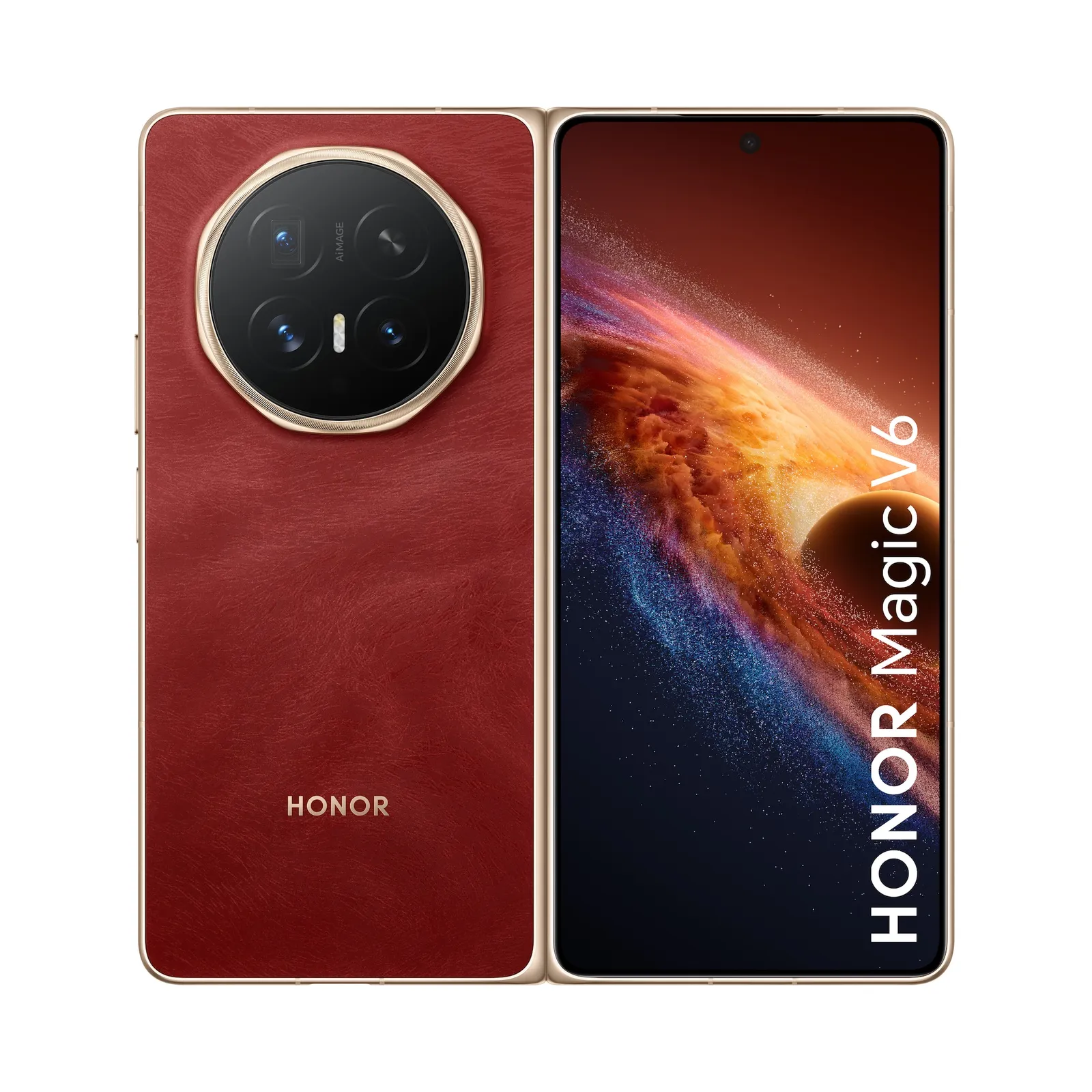 PI_787302923 HONOR Magic V6 Red 16GB/512GB Android 16.0 Smartphone - Slika 1