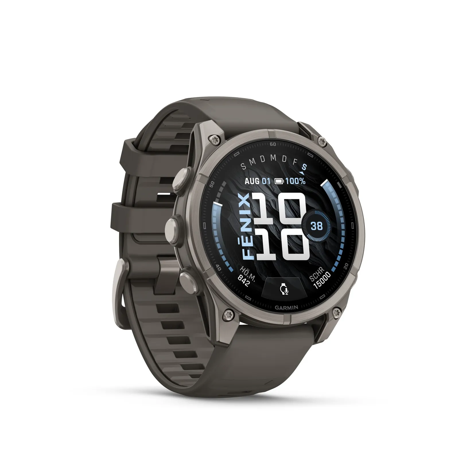 PI_788446150 Garmin Fenix 9 - 47 mm, AMOLED Pebble Gray QuickFit®-Silikon-Armband - Slika 1