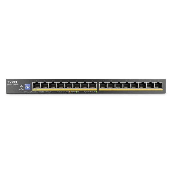 ZyXEL GS1100-16EPS 16-Port Gigabit Unmanaged Dip Switch