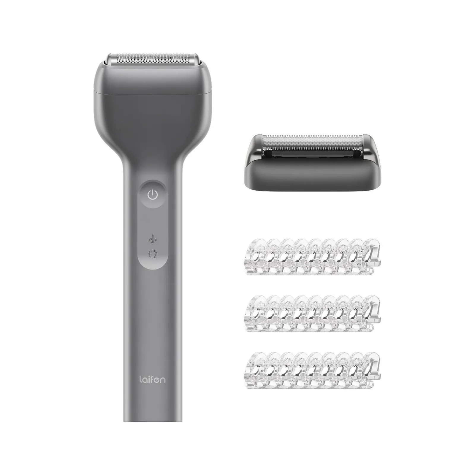 PI_790500699 Laifen T1 Pro Elektrorasierer mit Linearmotor aus Aluminium – USB-C Rasierer & Barttrimmer Set, IPX7, 12.000 CPM; Alu grau - Slika 1