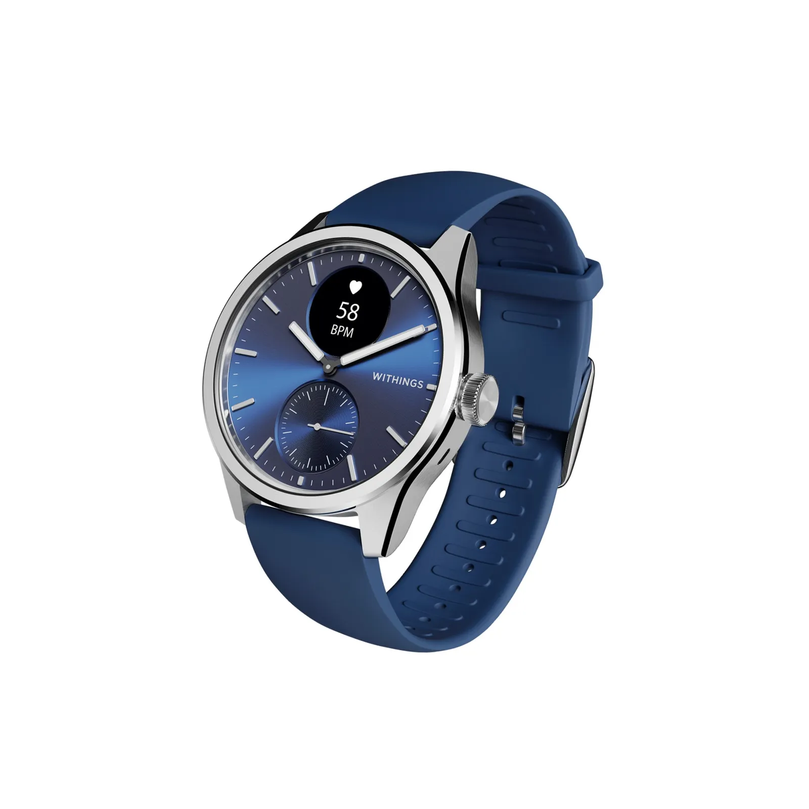 PI_790511665 Withings ScanWatch 2 42mm blau EKG, Blutsauerstoffgehalt, Schlafüberwachung - Slika 1