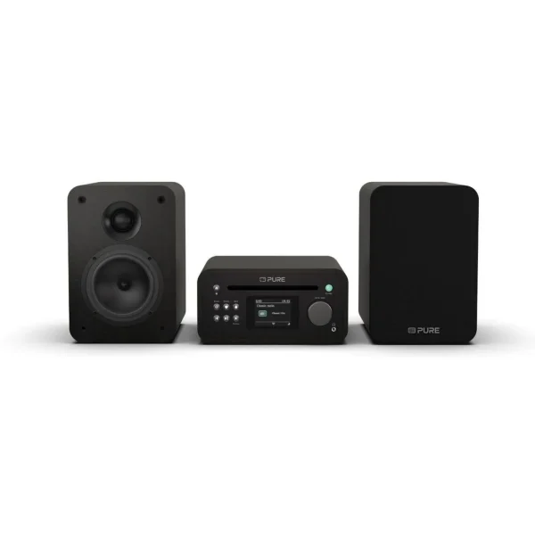 Pure Classic Stereo Mini Stereoanlage DAB+/FM, Bluetooth, CD, USB braun/Walnuss